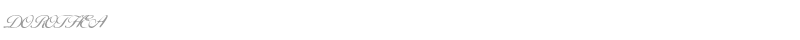 DOROTHEA font preview